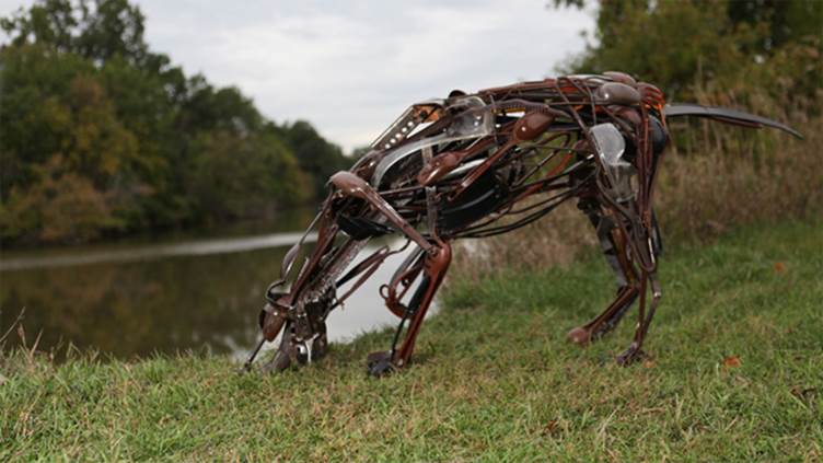 Animal Sculptures Made from Reclaimed Household Objects by Artist Sayaka Ganz
