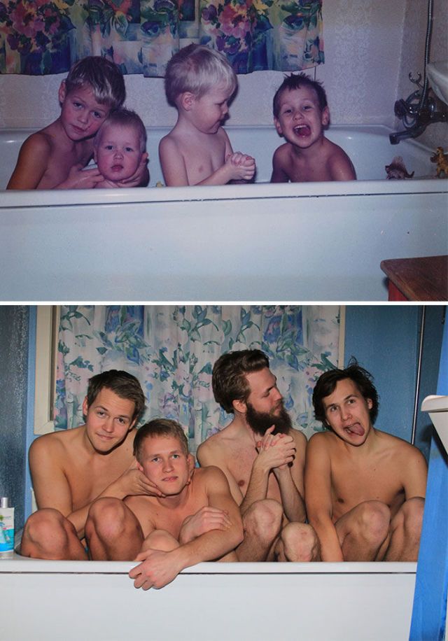 Funny then now recreations20 Funny then & now recreations