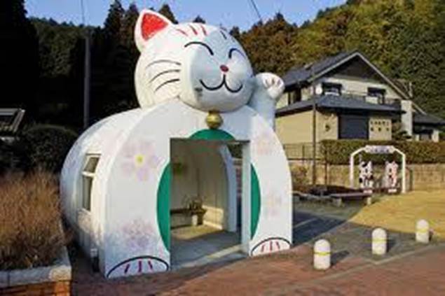 cat shaped building