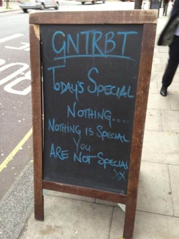 Witty restaurant signs25 Funny: Witty restaurant signs