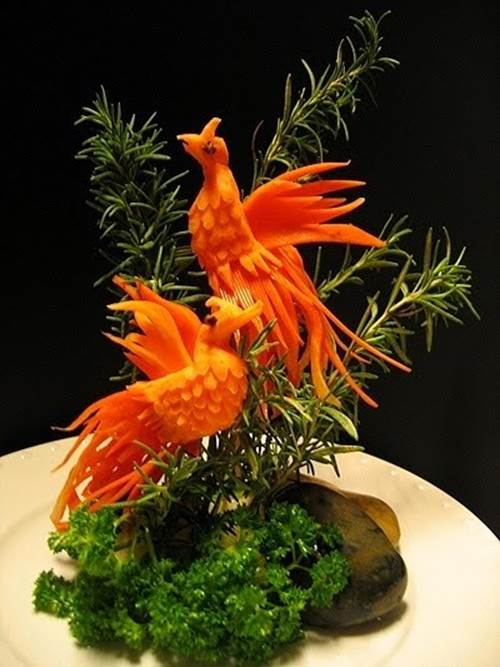 fruit carving 26 Excellent creative pieces of fruit and vegetables