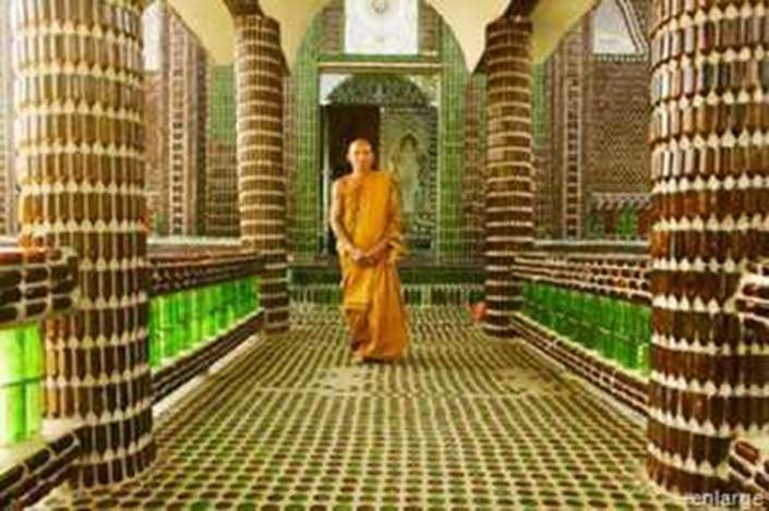 Buddhist-Beer-Bottle-Temple