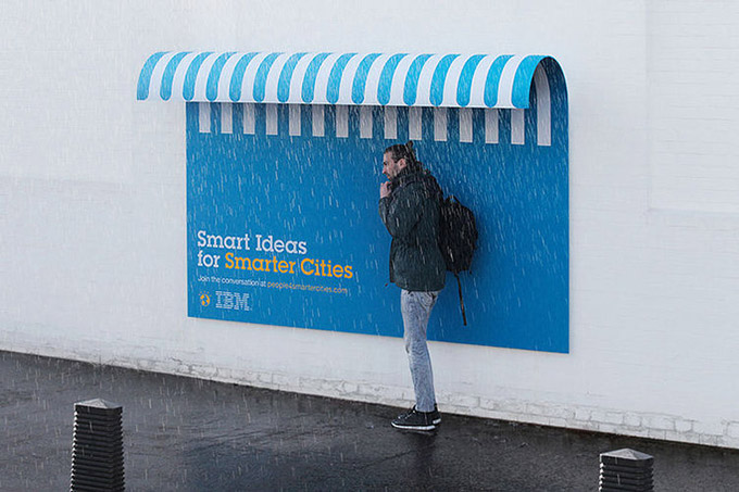 IBM: Smart Ideas for Smarter Cities Useful Billboards Guerrilla Marketing Photo
