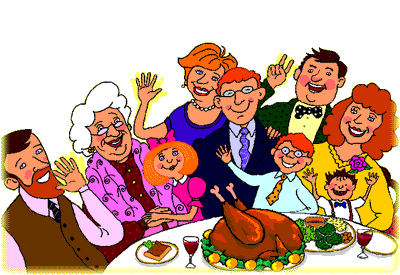 Happy thanksgiving family animation