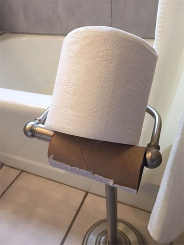 lazy people toilet paper