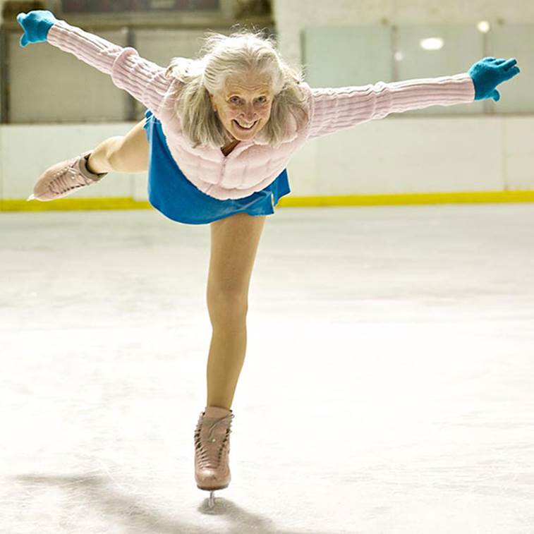 87-Year-Old Ice Skater Yvonne Dowlen