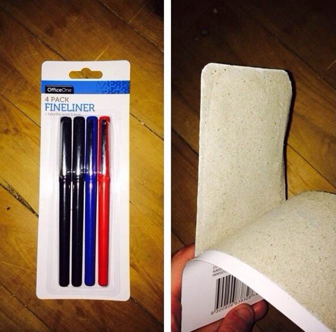 This humiliating packaging.
