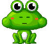 frog with cheeks   animation