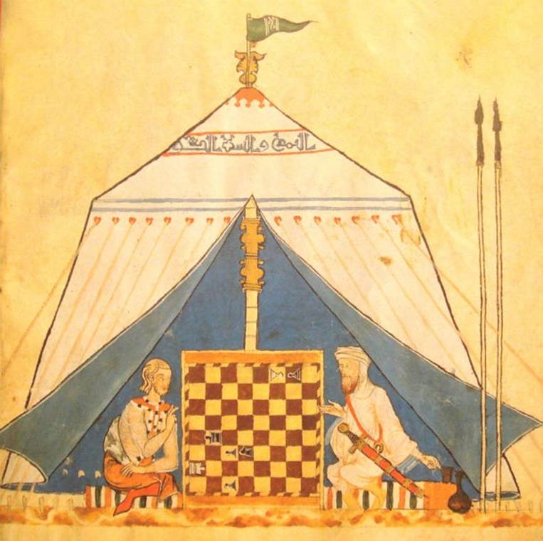 The oldest recorded chess game in history is from the 900s, between a historian from Baghdad and his student.