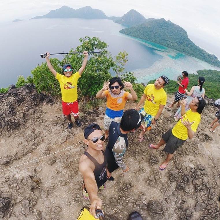 Indonesia mountaintop selfie