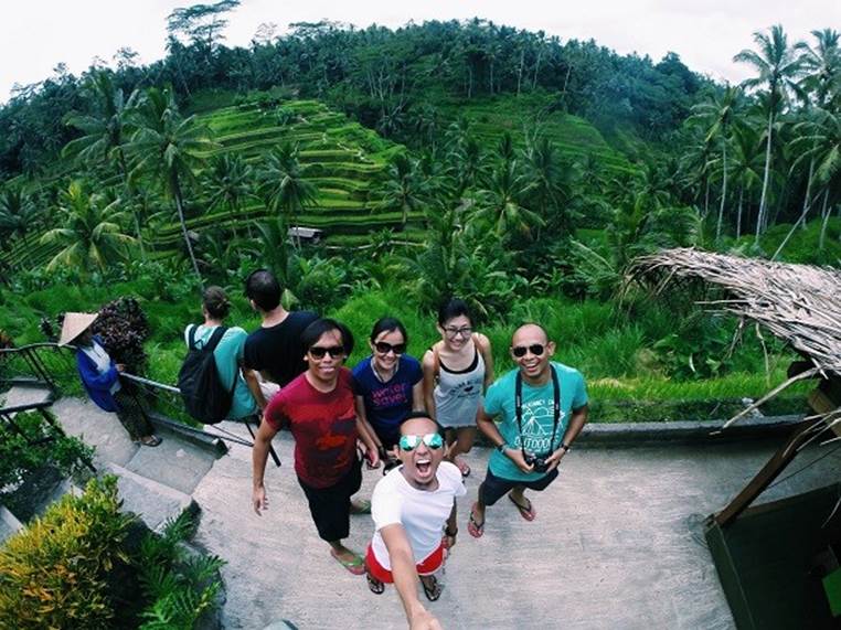 rice paddy selfie