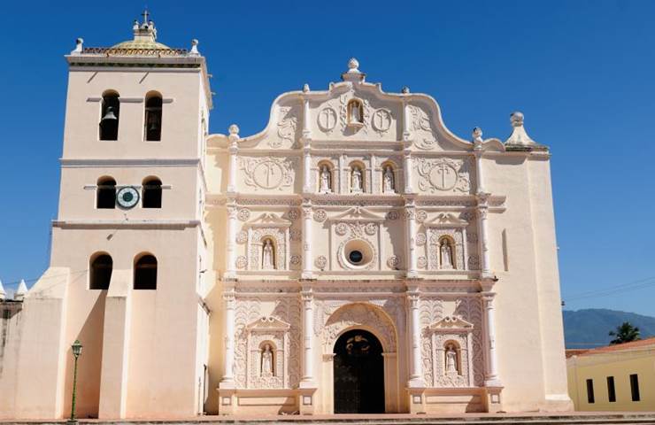 The cathedral in Comayagua, Honduras