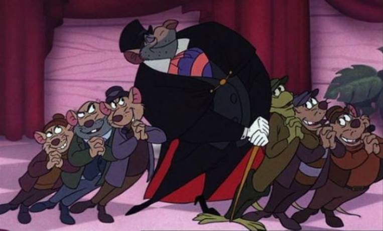 Bill the Lizard, from Alice In Wonderland, has a small role in The Great Mouse Detective as part of Ratigan’s gang.