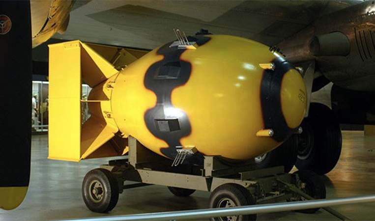 The US dropped nearly 50 pumpkin bombs (practice bombs) on Japan before the two big ones. These pumpkin bombs were non-nuclear versions of fat man and little boy (the nukes that were dropped)