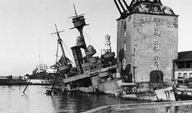 Instead of handing their Navy over to the Nazis, the Danish military sank a majority of their ships