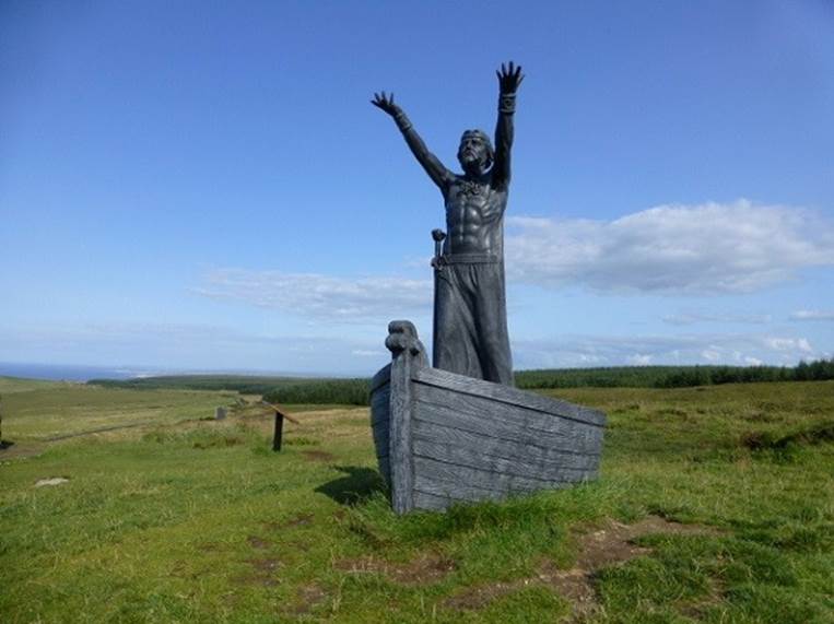 Manannán mac Lir sculpture in Gortmore