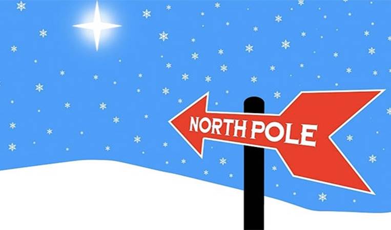 The north pole is actually the earth's south magnetic pole