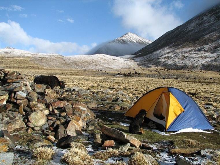 tent in tibet