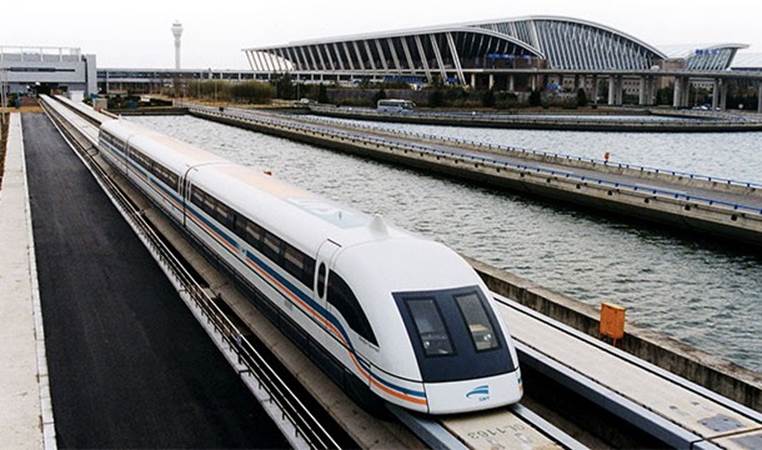 Maglev trains can travel at speeds of over 500 km/h (300 mph) by hovering over the tracks using magnets