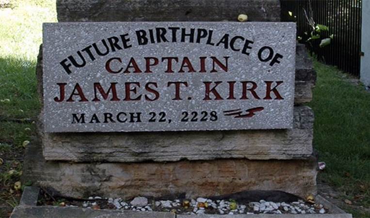 The Future Birthplace of James T. Kirk. (Riverside, Iowa)