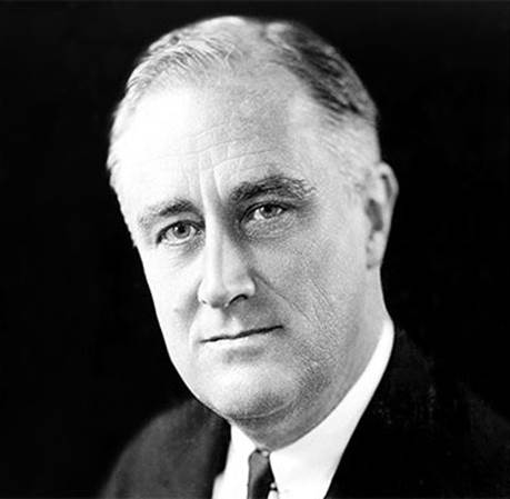 Franklin D. Roosevelt collapsed and died while a still unfinished portrait was being painted