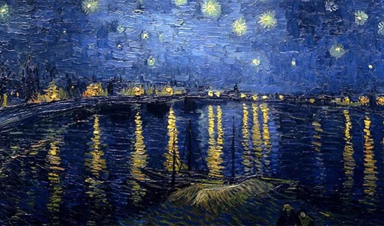 The painting The Starry Night by Van Gogh is of Saint-Rémy-de-Provence in southern France. He painted it while he was in a mental institution there.