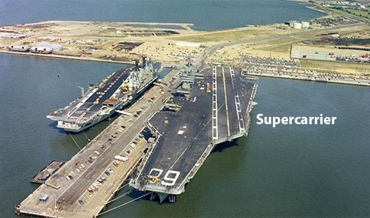 10 of those aircraft carriers run by the US Navy are called 