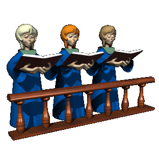 Image result for cartoon animation gif church choir