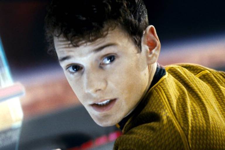 Anton Yelchin as Chekov in Star Trek in 2009