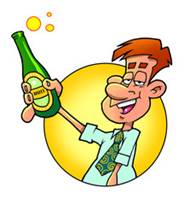 Image result for CARTOON ANIMATION MAN HOLDING A bottle of beer