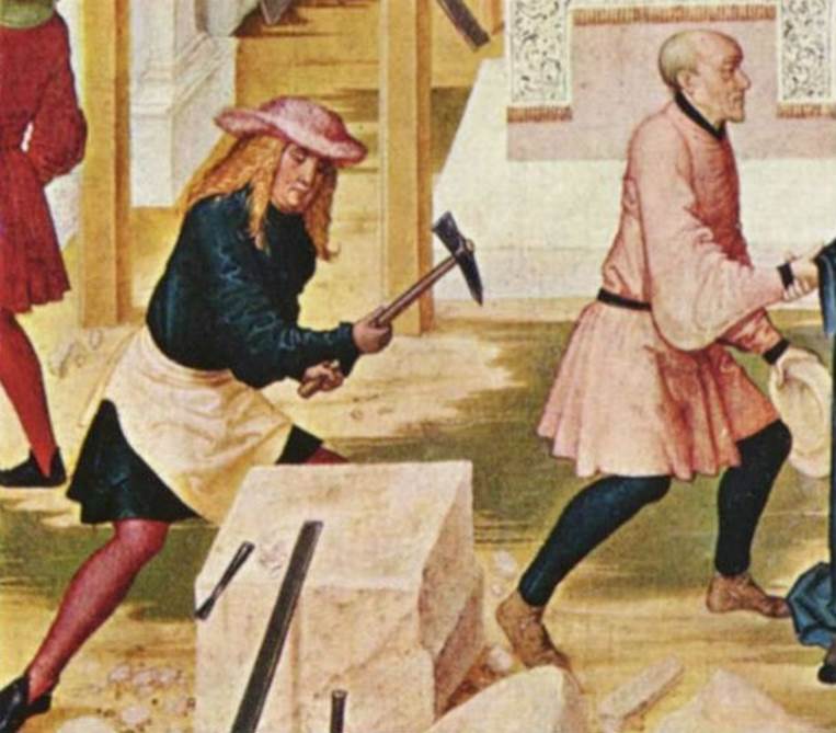 The secret handshakes and passwords now associated with Freemasonry were used by the stonemasons to identify each other, which was important for keeping secrets in the guild.