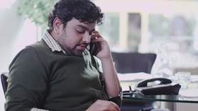 Image result for man on phone in office