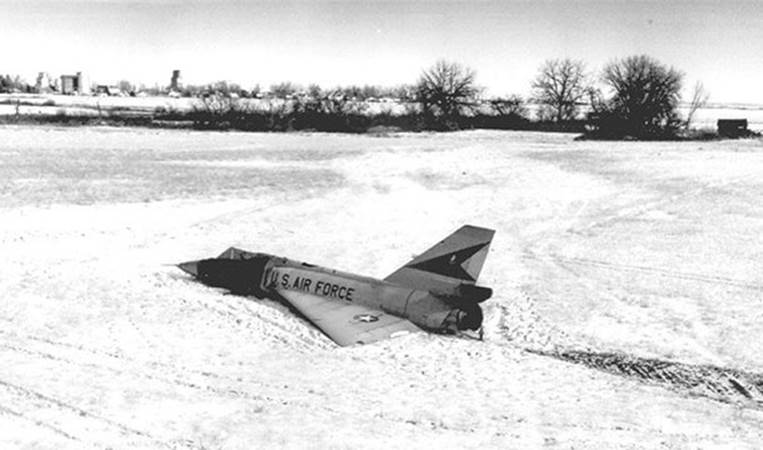 In 1958, a pilot ejected from his F-106 when it entered a flat spin. He was surprised to see it come out of the spin and land itself in a cornfield. Today, the plane is known as the 